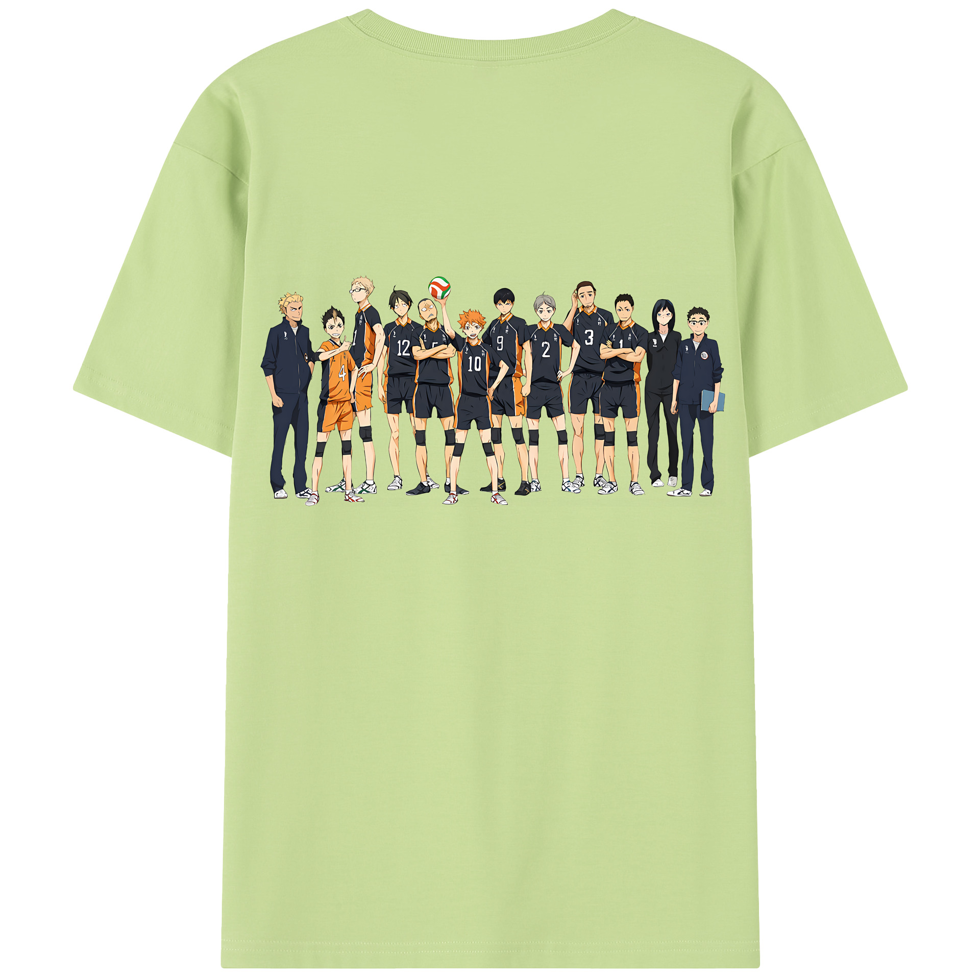 （画像用） ハイキュー!! Haikyu!! 綿100％半袖Tシャツ（背面プリント）